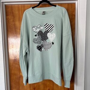 Instant Message Mint Green Ladies Sweatshirt